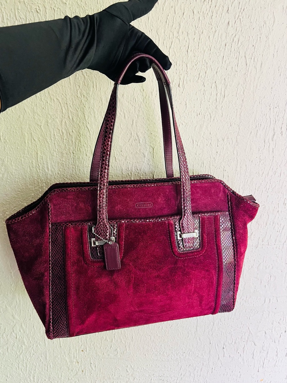 Coachd Taylor Suede Alexis Carryall EUC